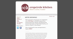 Desktop Screenshot of cropcirclekitchen.org